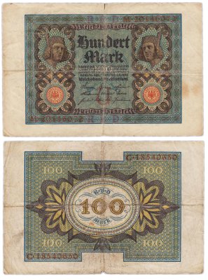 купить Германия 100 марок 1920 P-69