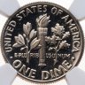 Купить США 1 дайм (10 центов, one dime) 1974 "Roosevelt Dime" в слабе DNC PF69