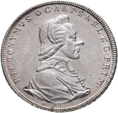 купить Зальцбургское архиепископство 1 талер (thaler) 1785 Хиеронимус фон Коллоредо