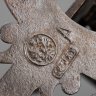 Купить Полка настенная (кронштейн  ажурный, складной), чугун, литье, ковка, Каслинский чугунолитейный завод (Касли), Российская империя, 1907-1917 гг.