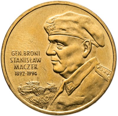 купить Польша 2 злотых (zlote) 2003 "Генерал Станислав Мачек"