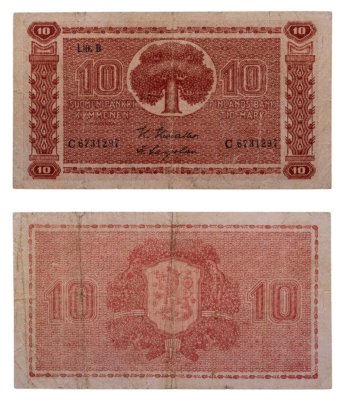 купить Финляндия 10 марок 1945