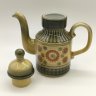 Купить Чайник с цветочным декором, керамика, глазурь, Волгоградский керамический завод, Россия, 1974-2005 гг.