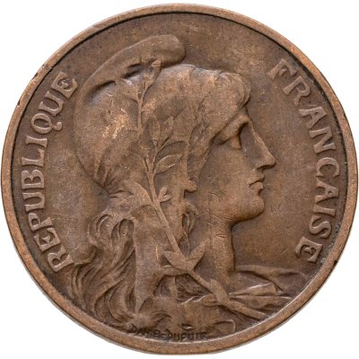 купить Франция 5 сантимов (centimes) 1914