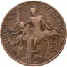 Купить Франция 5 сантимов (centimes) 1914