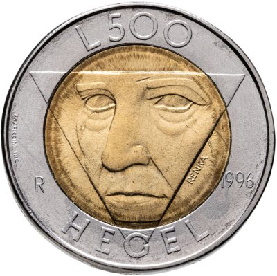 купить Сан-Марино 500 лир (lire) 1996 "Гегель"