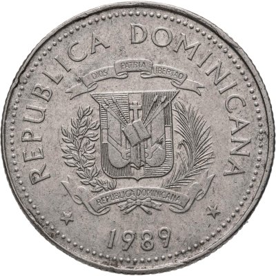 купить Доминикана 25 сентаво (centavos) 1989