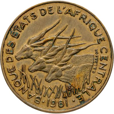 купить Центральная Африка (BEAC) 10 франков (francs) 1981