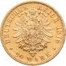 Купить Германская империя (Бавария) 20 марок (mark) 1876,  знак монетного двор: "D" - Мюнхен
