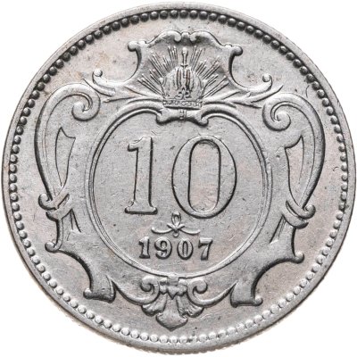 купить Австрия 10 геллеров (heller) 1907