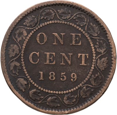 купить Канада 1 цент (cent) 1859