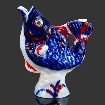 купить Графин (штоф) "Рыба", А.В. Щекатихина-Потоцкая, фарфор, роспись, золочение, Ленинградский фарфоровый завод (ЛФЗ), СССР, 1936-1949 гг.