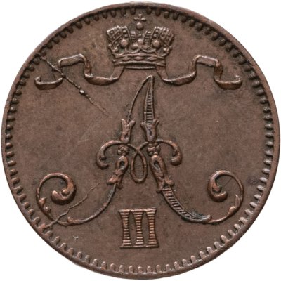 купить 1 пенни 1893, монета для Финляндии