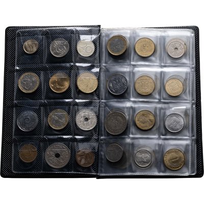 купить Альбом монет и жетонов мира: Америка, Европа, Азия (96 монет в альбоме)