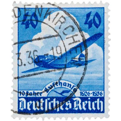 купить Германия, Третий Рейх 40 рейхспфеннигов 1936 "10-я годовщина существования авиакомпании Люфтганза"