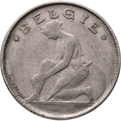 купить Бельгия 1 франк 1922 Надпись на голландском - 'BELGIË'