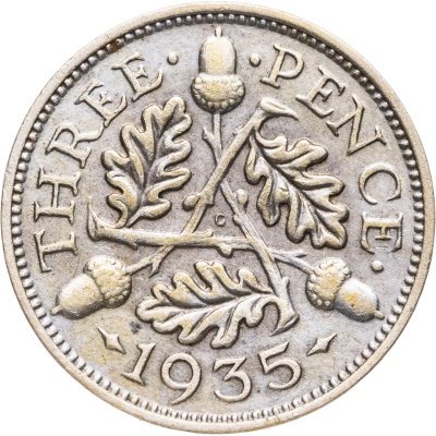 купить Великобритания 3 пенса (pence) 1935