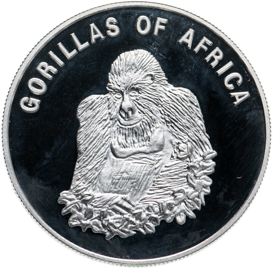 купить Уганда 1000 шиллингов 2002 "Фауна Африки - горилла сидит"