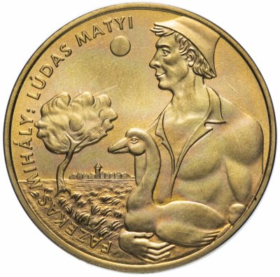 купить Венгрия 200 форинтов (forint, ketszaz) 2001 "Детская литература - Лудаш Мати"