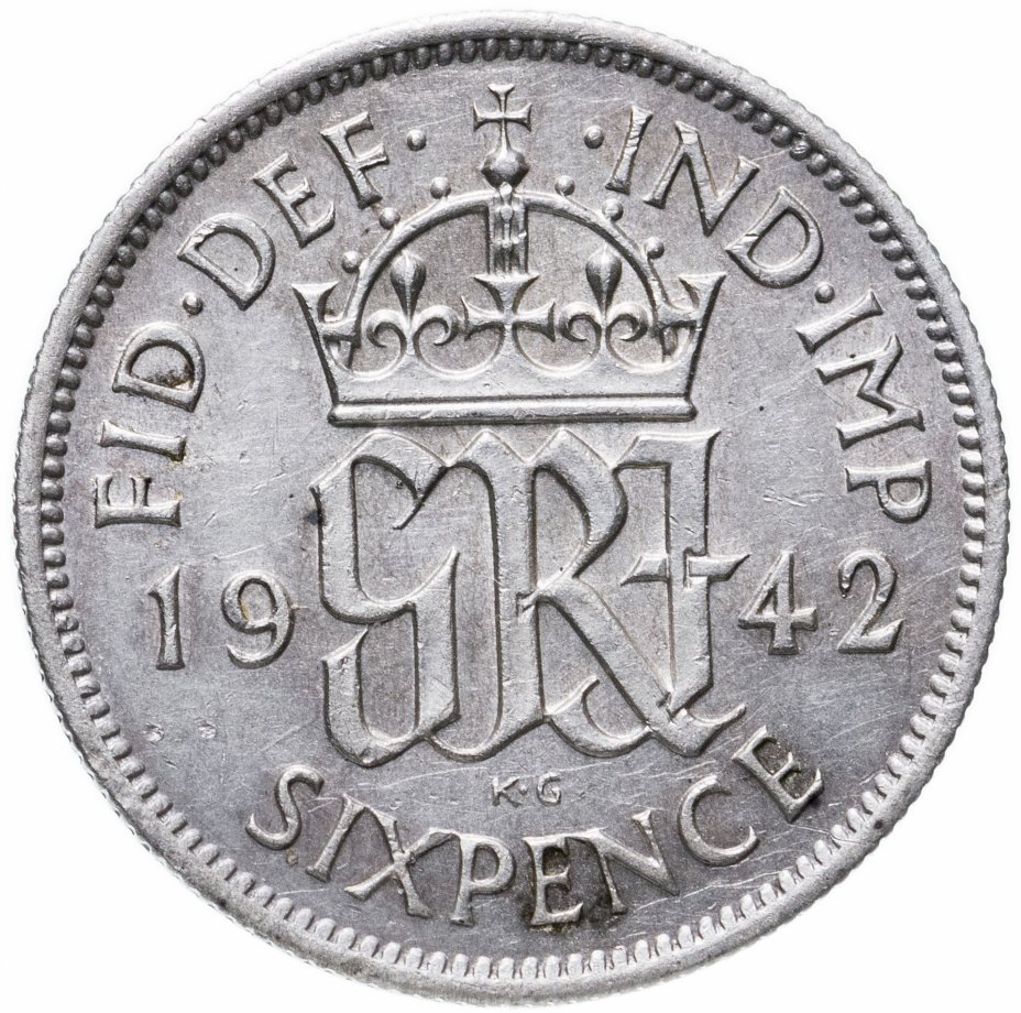 купить Великобритания 6 пенсов (pence) 1942