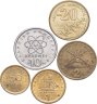 Купить Греция набор из 5 монет 50 лепт,  1, 2, 10, 20 драхм 1976-1990