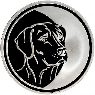 Купить 3 рубля 2006 ММД Proof собака