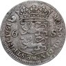Купить Нидерланды 6 стюверов (stuivers) 1751