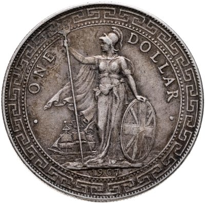купить Великобритания 1 торговый доллар (dollar) 1907 "British Trade Dollar"