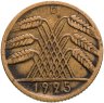 Купить Германия 10 рейхспфеннигов (reichspfennig) 1925 знак монетного двора "D" — Мюнхен