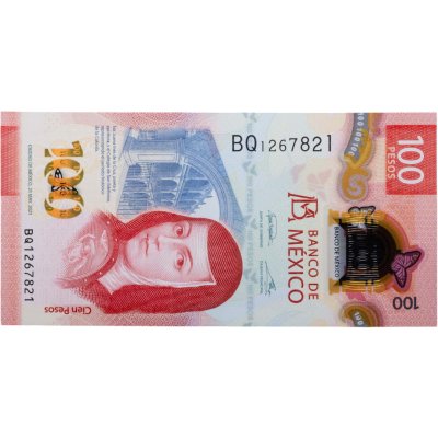 купить Мексика 100 песо 2021 Тропический лес, бабочка (Pick W134 (21/05/2021(5)