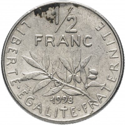 купить Франция 1/2 франка 1993