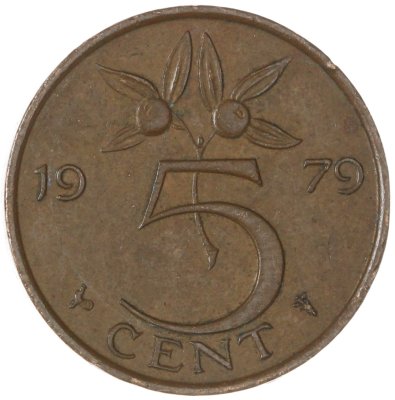 купить Нидерланды 5 центов (cents) 1979