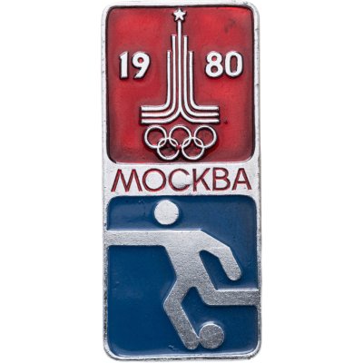 купить Значок Олимпиада Москва 1980 Футбол (Разновидность случайная )