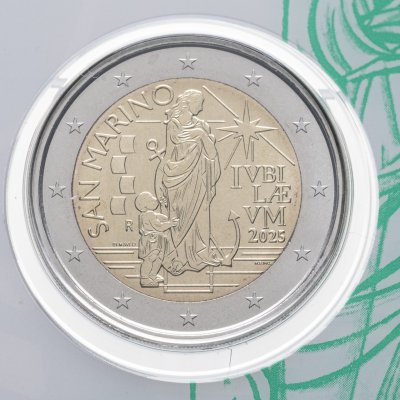 купить Сан-Марино 2 евро 2025 Юбилейный год
