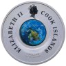 Купить Острова Кука 1 доллар 2007  "50 лет запуска спутника"