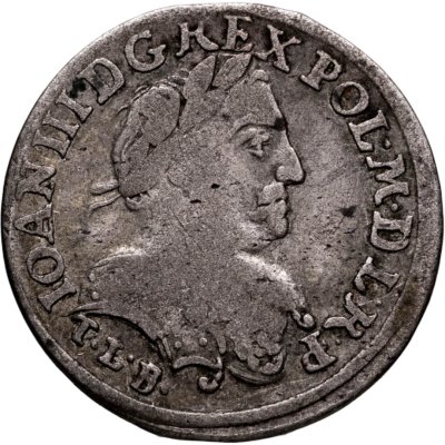 купить Речь Посполитая, Ян III Собесский, шестак (6 грошей) 1683 г.