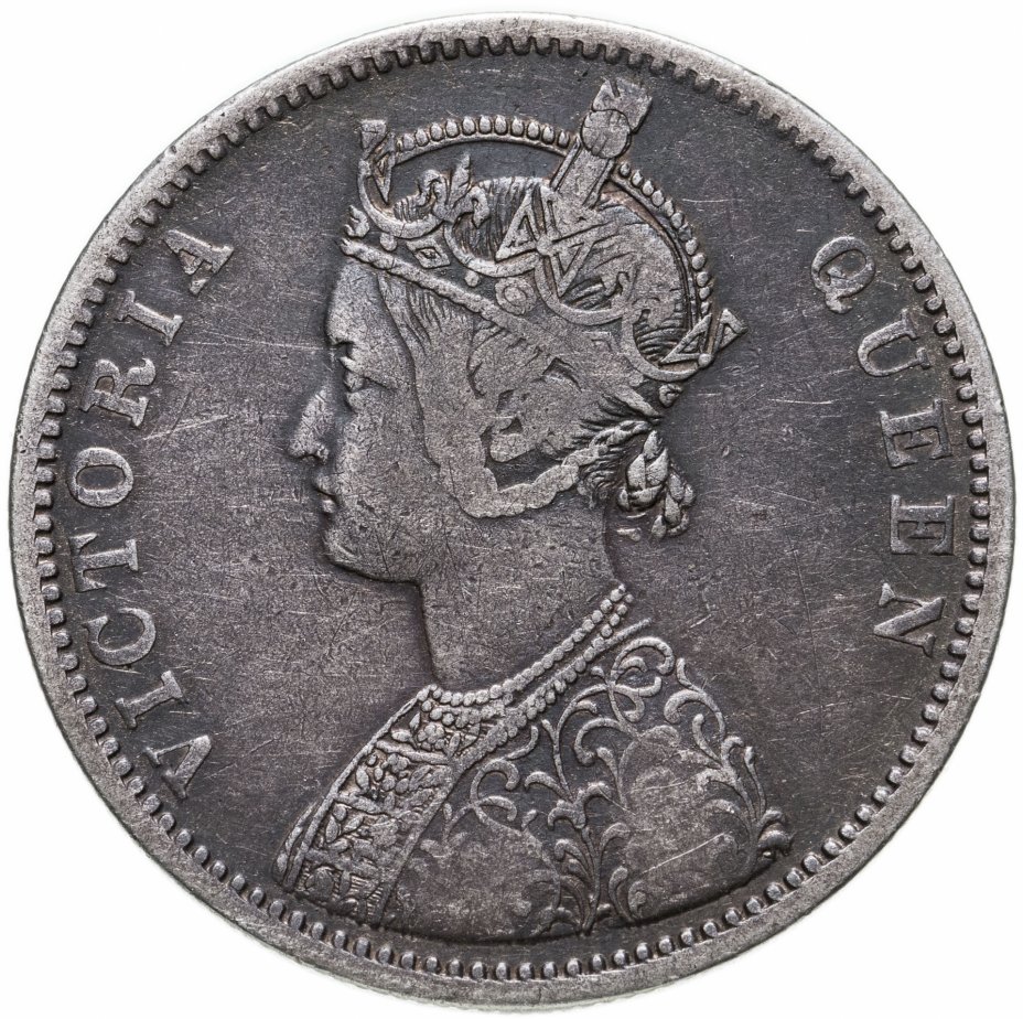 купить Индия (Британская) 1 рупия (rupee) 1875 Без отметки монетного двора