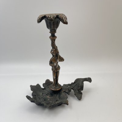 купить Подсвечник в виде листа с фигурой, силумин, Российская Федерация, 1960-1990 гг.