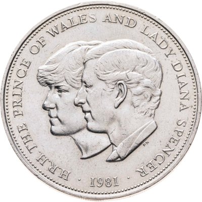 купить Великобритания 25 пенсов (pence) 1981 Свадьба принца Чарльза и леди Дианы