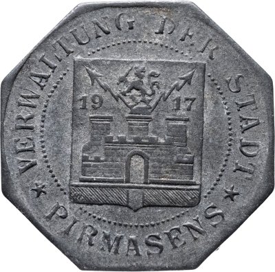 купить Германия "Пирмазенс" 10 пфеннигов 1917 нотгельд