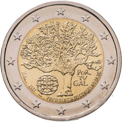 купить Португалия 2 евро (euro) 2007 "Председательство Португалии в Евросоюзе"
