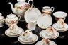 Купить Сервиз кофейный "Сентябрь" на 6 персон, 23 предмета, в оригинальной коробке, фарфор, роспись, золочение, Ленинградский фарфоровый завод (ЛФЗ), Российская Федерация, 2002-2006 гг.
