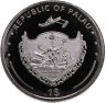 Купить Палау 1 доллар 2011 "Вымирающие виды - Сиган Яванский"