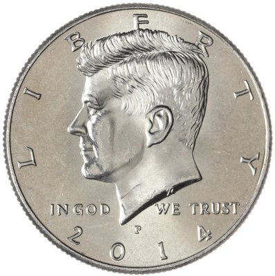 купить США 50 центов (1/2 доллара, half dollar) 2014 P Kennedy Half Dollar знак монетного двора: "P" - Филадельфия