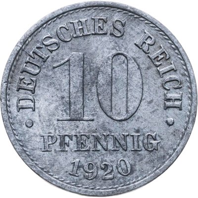 купить Германия 10 пфеннигов (pfennig) 1920