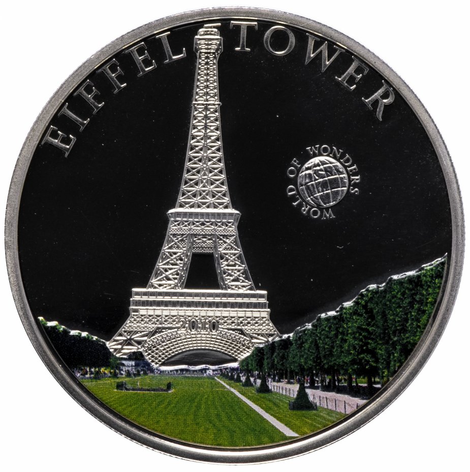купить Палау 5 долларов 2010 "Мир чудес - Эйфелева башня"