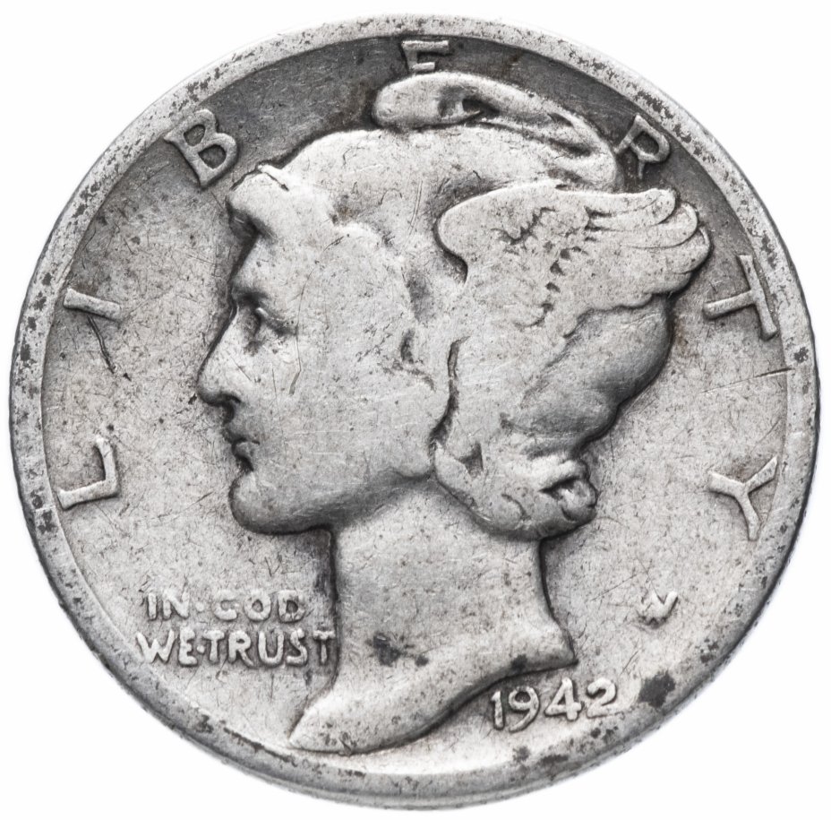 купить США 10 центов 1942