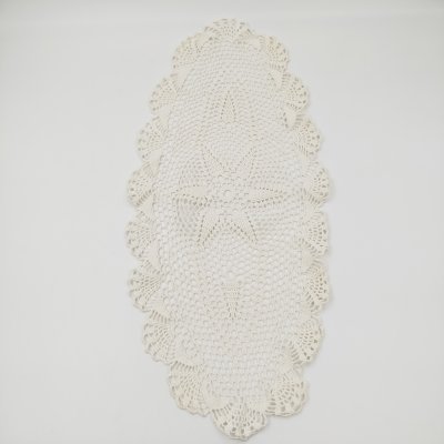 купить Салфетка сервировочная с солярным декором, ткань, вязание крючком, СССР, 1930-1950 гг.