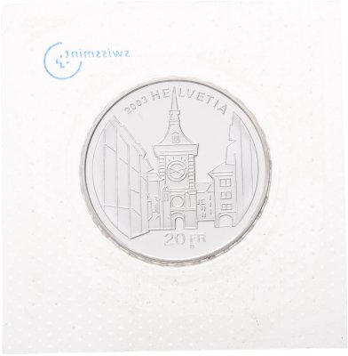 купить Швейцария 20 франков 2003 "Старый Берн" в запайке