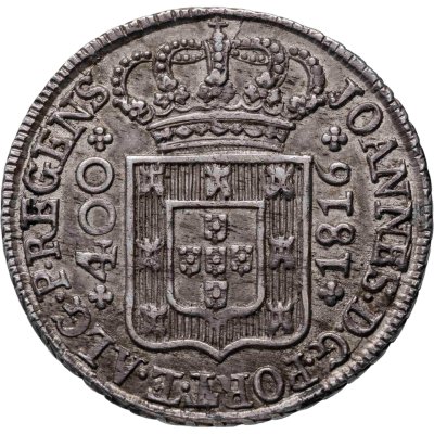 купить Португалия 400 реалов (1 новый крузадо) 1816